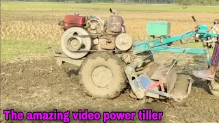 The amazing video power tiller machine start wow.amazing machine start 2024