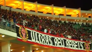 Ambiance Preparation of the amazing Tifo 'ZONA NORTE' Ultras Red Rebels