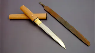 Making a Hidden Knife from an Old Rusty File