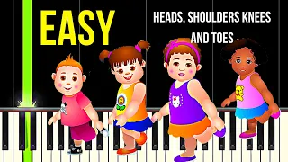 Heads, Shoulders Knees and Toes - Easy Piano Tutorial For Beginners Learn to play Piano and keyboard