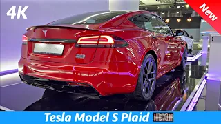 Tesla Model S Plaid 2023 - Full review in 4K | Facelift (Exterior - Interior) Tri-Motor, 1020 HP