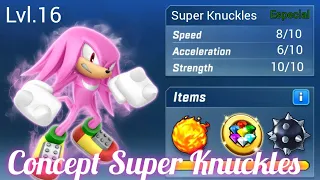 Concept Super Knuckles (Sonic Forces Speed Battle) minha Primeira Concept