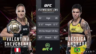 Valentina Shevchenko vs Jessica Andrade Full Fight