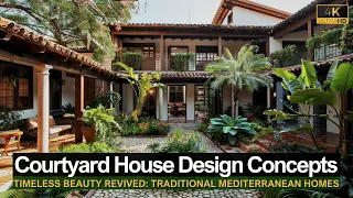 Timeless Beauty Revived: Courtyard House Design Concepts for Traditional Mediterranean Homes