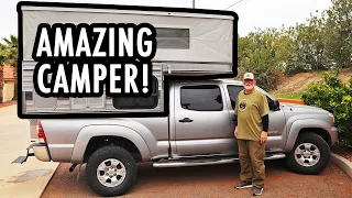 Touring an Amazingly Spacious Small Pop-Up Truck Camper! (Four-Wheel Campers Tour)