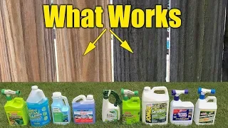 Deck and Fence Cleaners Review - Mold Mildew Algae - Pressure Washing Pre-Wash