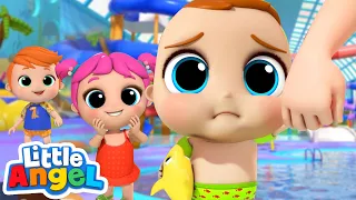 No, No, Don't Be Afraid of The Waterpark | Little Angel Kids Songs and Nursery Rhymes