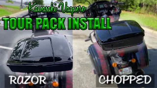 TOUR PACK REPLACEMENT/INSTALL | Razor vs. Chopped Tour Pack | Kawasaki Vaquero | Vaquero Mods