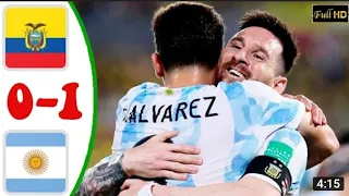 Argentina vs Ecuador  1-1 Extended Highlights & All Goals 2022 HD