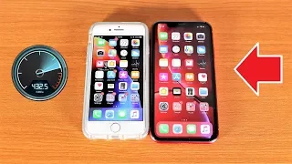 Apple iPhone XR Vs iPhone 8 Speed Test