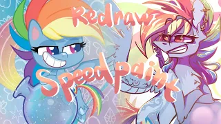 Rainbow Dash G4.5 REDRAW | Speedpaint |