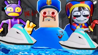 WATER BARRY'S PRISON RUN! New Scary Obby - Pomni x Jax   02