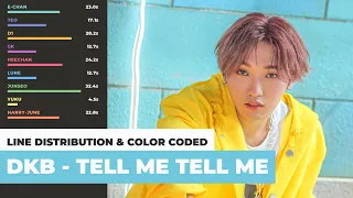 DKB (다크비) - Tell Me Tell Me [Color Coded Lyrics | Line Distribution (ENG/ROM/HAN)]