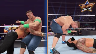 WWE 2K22 Roman Reigns Vs John Cena SummerSlam 2021 Recreations