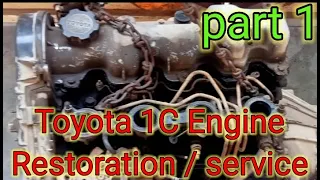 Toyota 1 C 2 C 3 C Engine Full Restoration     (Toyota 1 C Engine Restoration service)(part1) | BM