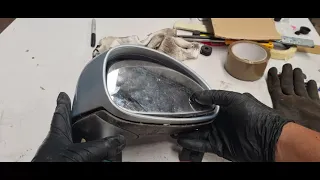 Dismantling a Citroen c4 door mirror - what not to do