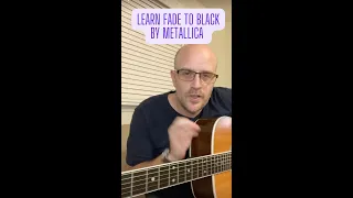 Learn how to play Fade To Black by Metallica on acoustic guitar in 60 seconds