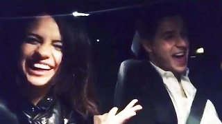 Selena Gómez & David Henrie Cena Romantica y Canto en Auto