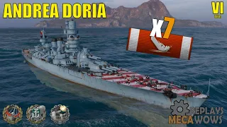 Andrea Doria 7 Kills & 101k Damage | World of Warships Gameplay