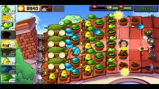Roof level-8 completed in plants vs Zombies adventure 2||susmitagaming
