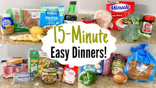 The EASIEST 15 Minute Meals | Super QUICK Dinner Ideas | Julia Pacheco