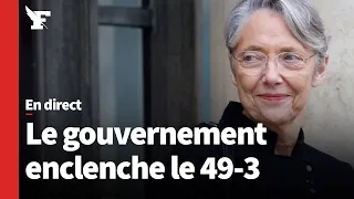 Réforme des retraites : au bout du suspense, Élisabeth Borne enclenche le 49-3