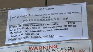 GDF305A red strobe willow tail to red willow 50 shots in 10 seconds by Guandu with a bonus RA143024
