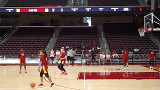 trojancandy.com:  The USC Women's Basketball Team Practices in the Galen Center