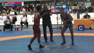 1/8 GR - 67 kg: K. ASLANYAN (ARM) v. D. DI FEOLA (SWE)