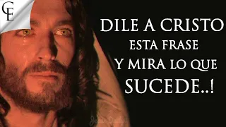 Dile esto a Cristo y mira lo que sucede:  "JESUS YO CONFIO EN TI"