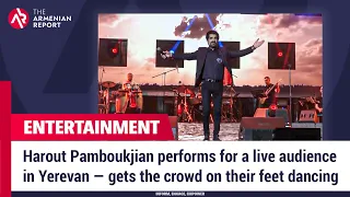 Harout Pamboukjian performs for a live audience in Yerevan — gets the crowd on their feet dancing