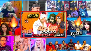 Tobi Vs Foo & Torune‼️🔥Danzo has a Sharingan Arm?! 🤯Shippuden 208 REACTION MASHUP 疾風伝 海外の反応