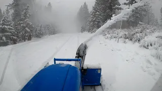 Longer Video Snow Blowing around the Mountains of Lake Tahoe