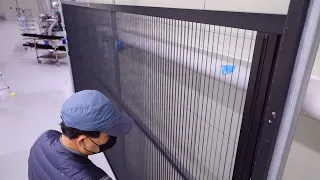 Process of Making Window Screens in South Korea Factory