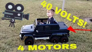 Faster Power Wheels MODS / upgrades  G63 6x6 40volts 6AMPS