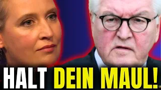 STEINMEIER FLIEGT AUF! 🚨 Alice Weidel geigt Steinmeier & Ampel DEN TON! | Das geht gerade viral!