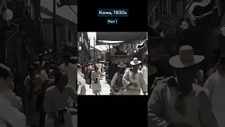 If you could time travel, what year would you go to?⏳#oldfootage #history #colorized #korea