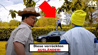 Deutsche & Ausländer bei der Gartenarbeit (Vergleich)