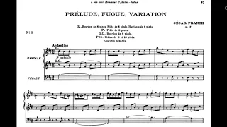 César Franck - Prélude, Fugue et Variation, Op. 18 | Score video