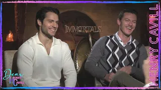 Henry Cavill❤️ Immortals Interview Press Junket Luke Evans, cast Immortals