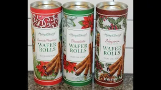 Harry & David Wafer Rolls: Chocolate Peppermint, Chocolate & Hazelnut Review