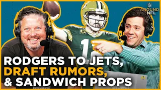 Rodgers Trade Reaction, Draft Rumors, & Go Get My Lunch | Around the NFL Podcast