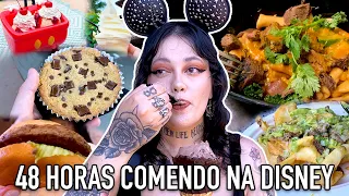 48 HORAS SÓ COMENDO COMIDAS DA DISNEY | Renata Celi e Diogo