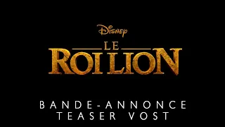 Le Roi Lion (2019) | Bande-annonce teaser VOST | Disney BE