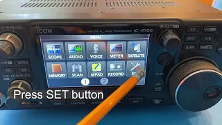 Icom IC-9700 Configuration to use M5Stack smart CAT/CIV display