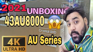 Samsung UHD 43au8000 Unboxing⚡2021 first look and Review 55Au8000 |Naveen Chandela Sain