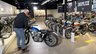 Triumph Factory Visitor Experience - motorcycles on display - walk around