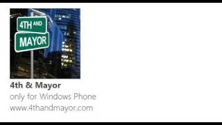 '4th & Mayor' Foursquare app for Windows Phone 7