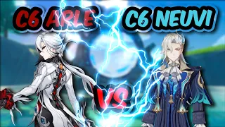 Arlecchino C6 vs Neuvillette C6 DPS SHOWDOWN | The Best DPS in Genshin Impact.