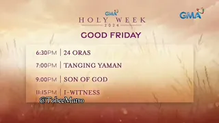 GMA Holy Week 2024: Good Friday Evening Schedule